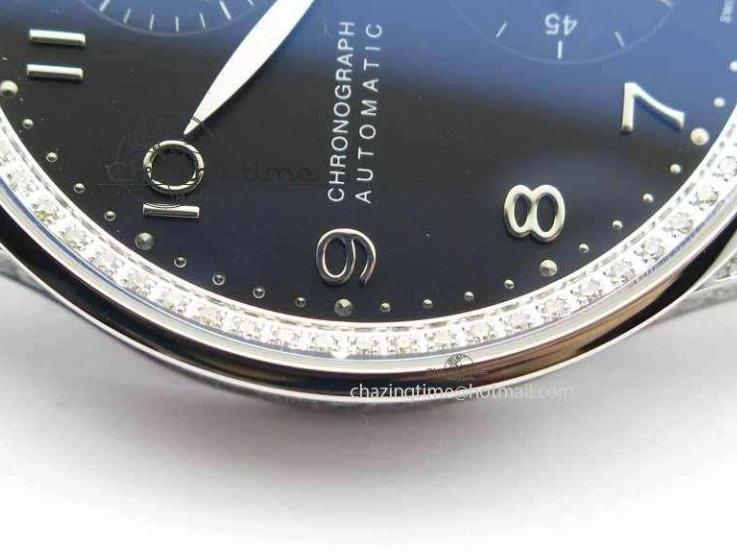 MIROTIME 0415 Portuguese IW3714 Diam ZF V2 1:1 Best Edition Black Dial On Black Leather Strap A79350 (Slim Movement) Lightweight 7245